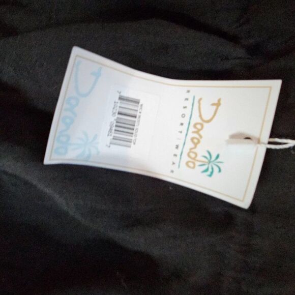 Dorado Women's Black Off The Shoulder Tube Tops With Long Puff Sleeve sz medium - Picture 2 of 4